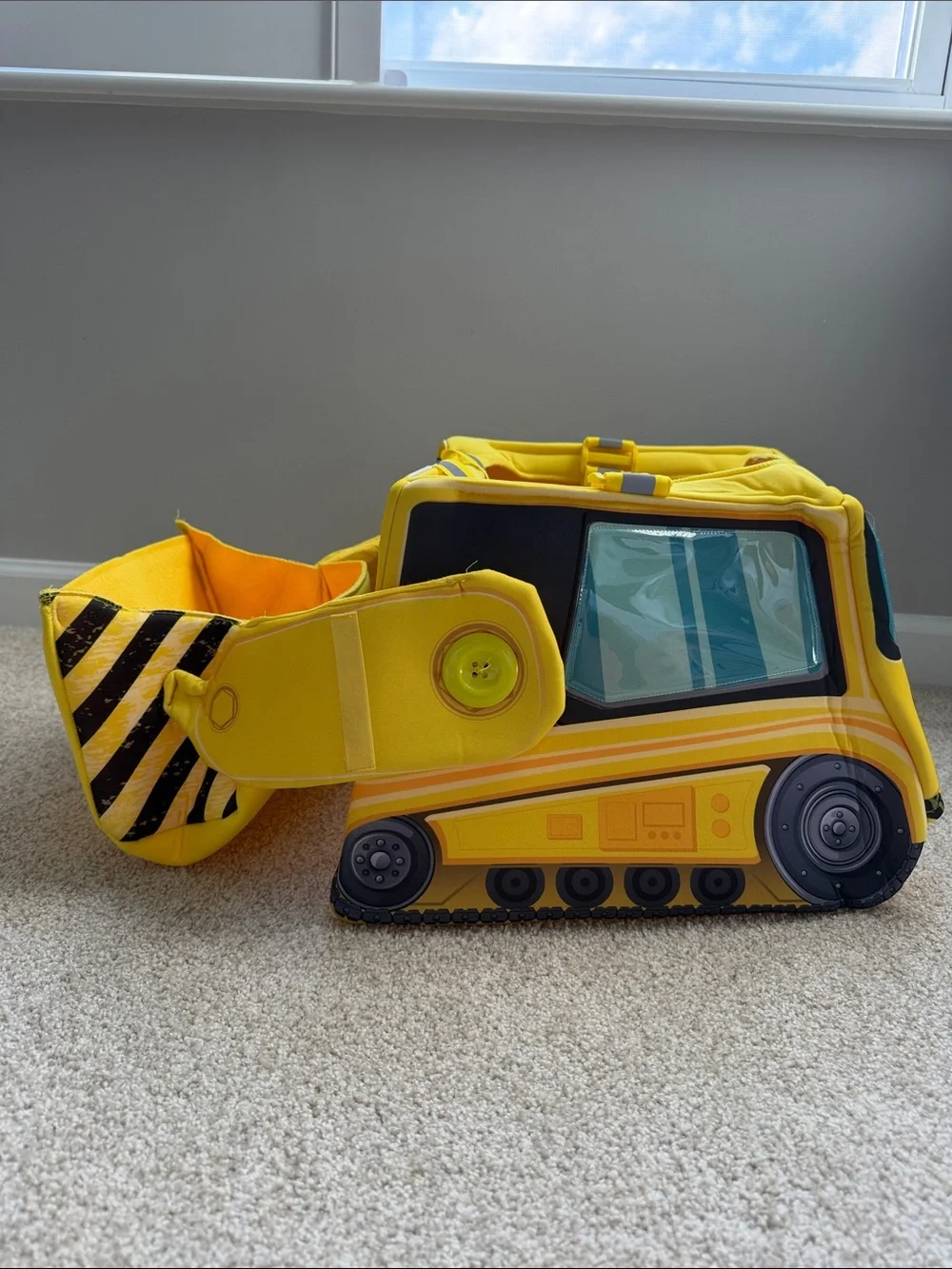 Toddler Ride-Along Bulldozer Costume